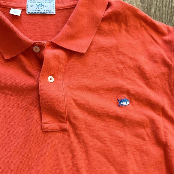 Southern Tide Orange Skipjack Short Sleeve Polo Size XL - Picture 2 of 4